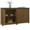 Honey Brown Sideboards - Solid Pine Wood - 2 pcs | HiPoMarket