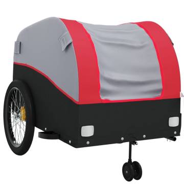 Bike Trailer Black and Red - 45 kg Iron Cargo Solution