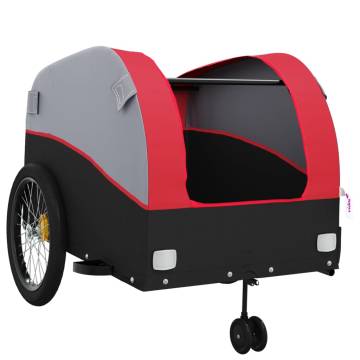 Bike Trailer Black and Red - 45 kg Iron Cargo Solution