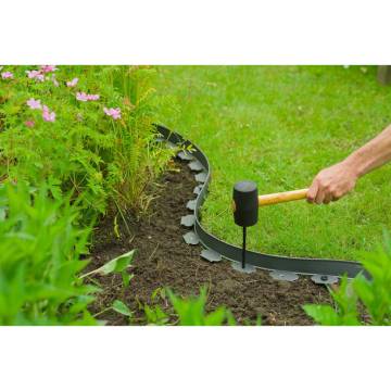 Nature Garden Border Edging Set - Durable Grey 10m Length