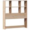 Bookcase Bed 75x190cm - Solid Wood Pine for Small Spaces