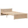 Bookcase Bed 75x190cm - Solid Wood Pine for Small Spaces