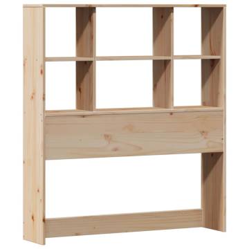 Bookcase Bed without Mattress 90x190cm Single Solid Wood Pine