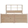 Bookcase Bed 120x200cm - Solid Pine Wood | HipoMarket UK