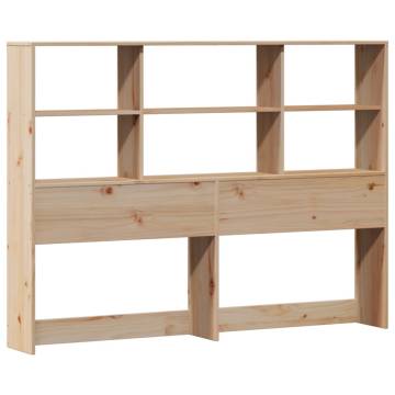 Bookcase Bed 120x200cm - Solid Pine Wood | HipoMarket UK