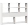 Bookcase Bed Without Mattress - White Solid Wood 160x200cm | HipoMarke