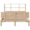 Bookcase Bed King Size 150x200 cm - Solid Pine Wood