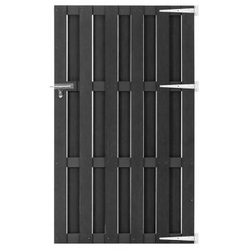 Garden Gate WPC 100x180 cm Grey - Durable & Stylish Entryway