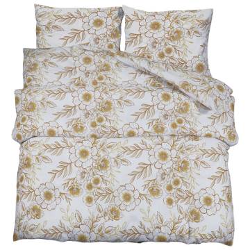 Duvet Cover Set White & Brown | 140x200 cm Cotton | HipoMarket