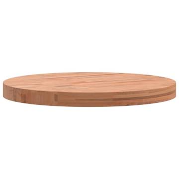 Round Solid Wood Beech Table Top Ø50x4 cm - HipoMarket