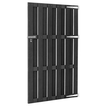 Garden Gate WPC 100x180 cm Grey - Durable & Stylish Entryway