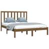 Honey Brown Solid Wood Pine Bed Frame 120x200 cm | HipoMarket