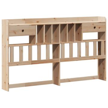 Bookcase Bed Super King 180x200cm – Solid Pine Wood