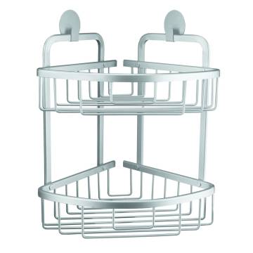 Kleine Wolke Double Shower Rack - Rocco Triangular Aluminium