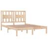 Solid Wood Pine Bed Frame 200x200 cm - Durable & Stylish