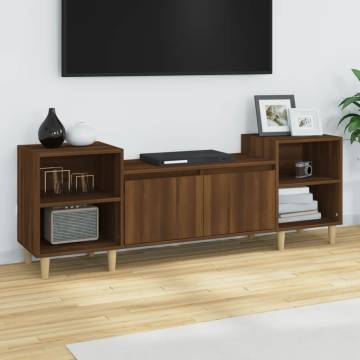 Stylish Brown Oak TV Cabinet - 160x35x55 cm | Hipo Market