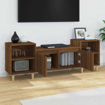 Stylish Brown Oak TV Cabinet - 160x35x55 cm | Hipo Market