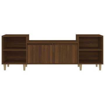 Stylish Brown Oak TV Cabinet - 160x35x55 cm | Hipo Market