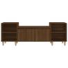 Stylish Brown Oak TV Cabinet - 160x35x55 cm | Hipo Market