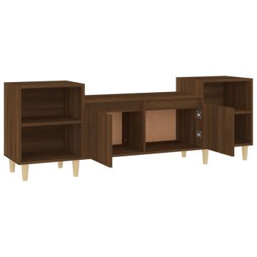 Stylish Brown Oak TV Cabinet - 160x35x55 cm | Hipo Market