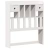 Bookcase Bed without Mattress - White 90x200 cm Solid Pine