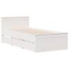 Bookcase Bed without Mattress - White 90x200 cm Solid Pine