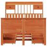 Bookcase Bed without Mattress - Solid Pine Wax Brown 135x190 cm