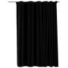 Linen-Look Blackout Curtains - Black 290x245 cm | HiPo Market