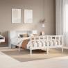 Bookcase Bed without Mattress White 160x200 cm Solid Pine