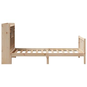 Bookcase Bed Small Single 75x190 cm Solid Pine - Hipomarket