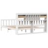 Bookcase Bed without Mattress - White 180x200 cm Super King