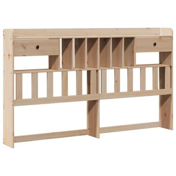 Super King Bookcase Bed 180x200 cm - Solid Pine Wood | Hipo Market