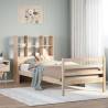  Bookcase Bed without Mattress 75x190 cm Small Single Solid Wood Pine Colour natural Size 75 x 190 cm 