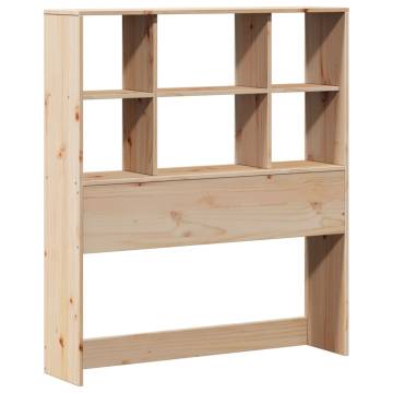 Bookcase Bed Without Mattress 90x190 cm - Solid Pinewood