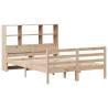 Bookcase Bed 140x200 cm - Solid Pine Wood - HipoMarket UK