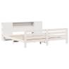 White Bed Frame 200x200 cm - Solid Pinewood | HipoMarket UK