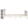 White Bed Frame 200x200 cm - Solid Pinewood | HipoMarket UK