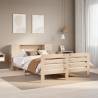  Bed Frame without Mattress 120x190 cm Small Double Solid Wood Pine Colour natural Size 120 x 190 cm 