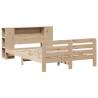 Small Double Bed Frame 120x190 cm - Solid Pine Wood | Hipo Market