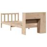 Bookcase Bed 75x190 cm - Solid Wood Pine Frame | HipoMarket