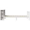 Bookcase Bed without Mattress - White 90x200 cm Solid Pine