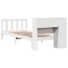 Bookcase Bed without Mattress - White 90x200 cm Solid Pine