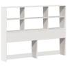 Bookcase Bed White 140x190 cm - Solid Pine | Hipomarket