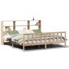 Bookcase Bed 180x200 cm Super King - Solid Pine Wood