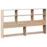 Bookcase Bed 180x200 cm Super King - Solid Pine Wood