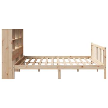 Bookcase Bed 180x200 cm Super King - Solid Pine Wood