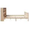 Bookcase Bed 180x200 cm Super King - Solid Pine Wood