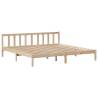 Bookcase Bed 200x200 cm - Solid Pinewood for Space Saving