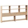 Bookcase Bed 200x200 cm - Solid Pinewood for Space Saving