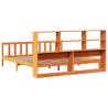 Bookcase Bed without Mattress in Wax Brown | Super King Size